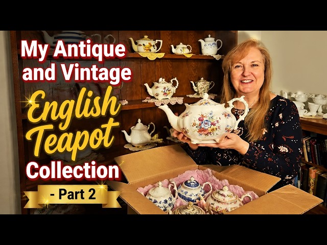 【E H Parkin & Co】ビクトリアン パンプキンフォルム ティーポット My Antique and Vintage English Teapot Collection - Part 2
