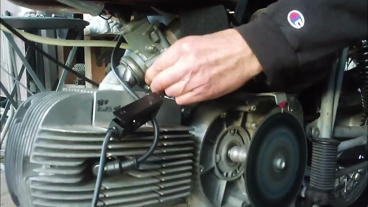 Adjusting Robin's timing Aermacchi 250 Sprint custom YouTube