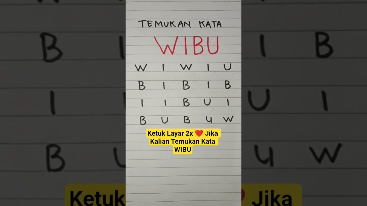 Temukan Kata WIBU 