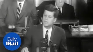 JFK commits US to landing a man on the moon in historic 1961 speech