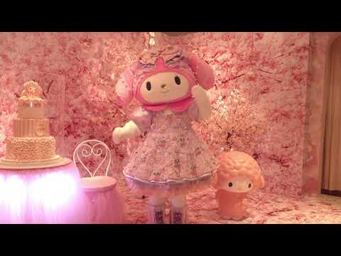 【4K】マイメロディとお花見グリーティング「花の冠」をテーマに