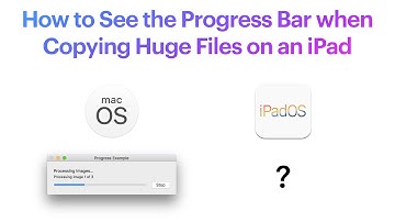 How to to See The Progress Bar When Copying Files on an iPad