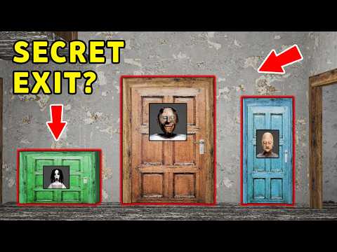 Playing as Granny vs Grandpa vs 3 Secret Doors vs New Rooms - Gameplay Animation (fun mix 4)