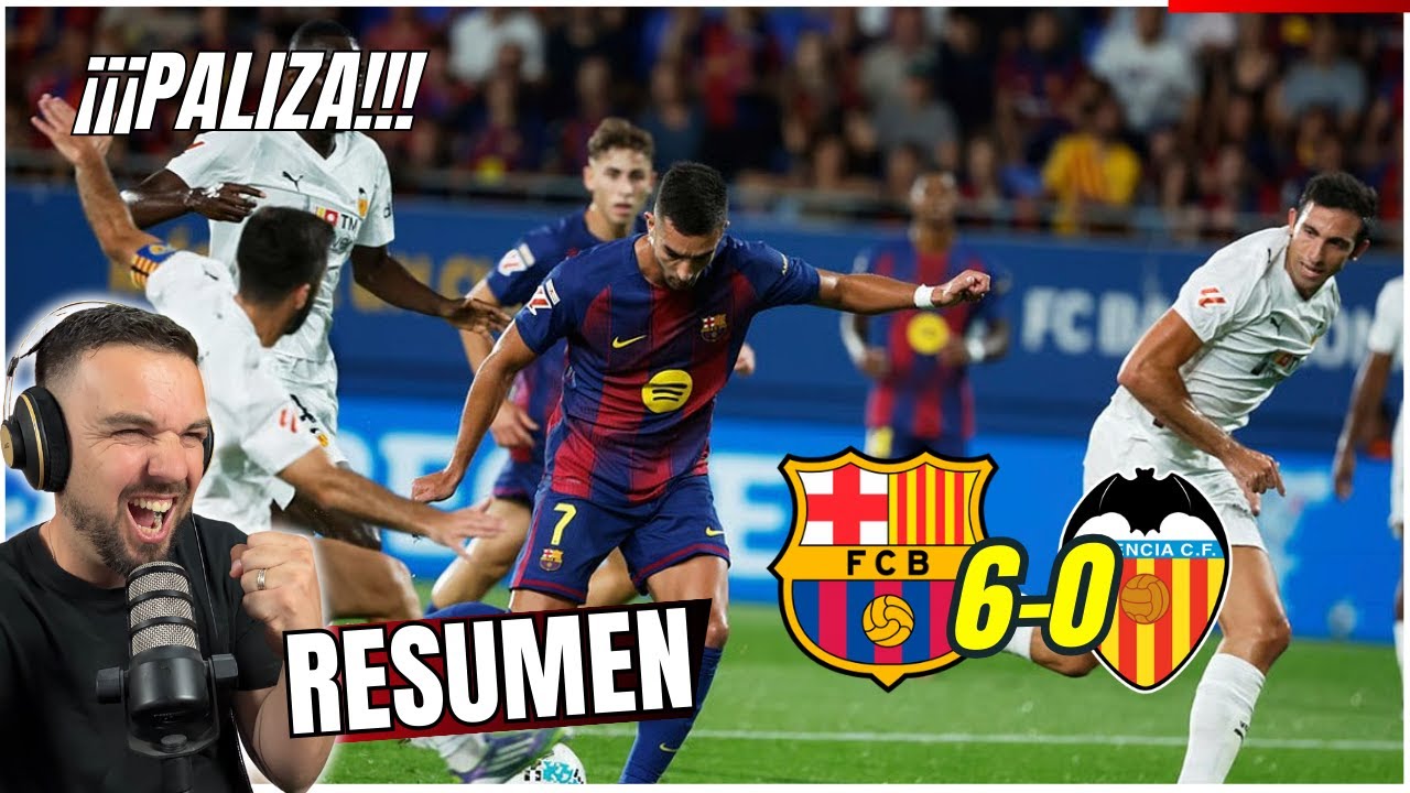 🌟 SHOW del FC BARCELONA 🔵🔴 Golea 6-0 al VALENCIA ⚽🔥 – Doble TRIPLETE 💥🏆