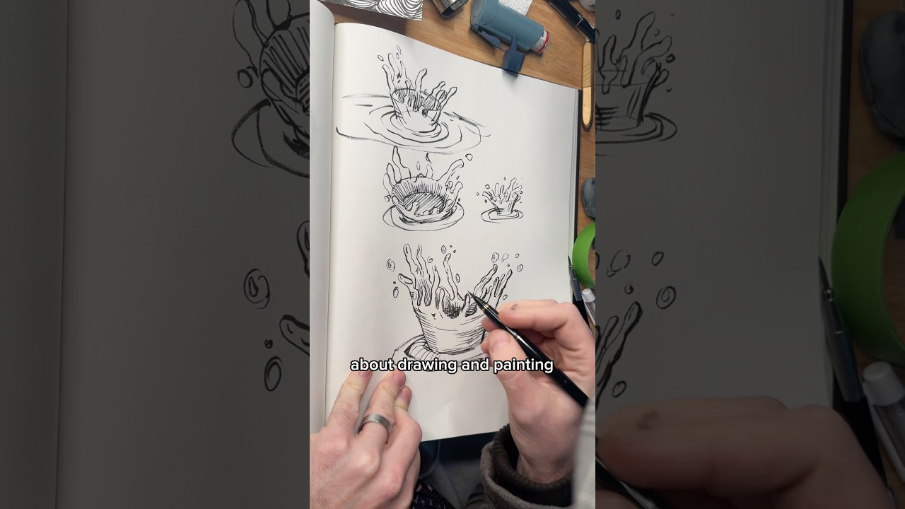 Drawing water droplets made easy.