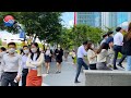[4K]Seoul Walk-Lunchtime in the financial district of Yeouido, Daily life of walking in Yeouido Park