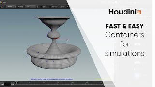 Fast & easy fountain, jug, bowl for simulations using Curve & Revolve - Houdini 18