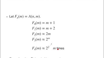Math 557 – The Ackermann function