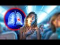شابة تسافر على متن طائرة لمدة ٥ ساعات هذا وجدوه في رئتيها