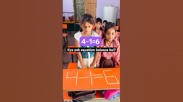 🌈How to balance of 4-1=6@SchoolActivityy #maths#mathstricks #shortvideos #trending #nipun