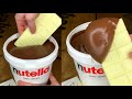 Nutella bucket  dairymilk chocolate dipping asmr i satisfying