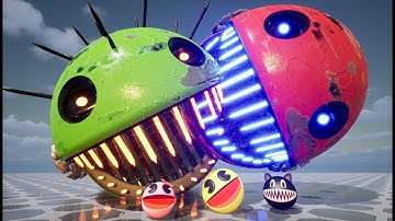 PACMAN VS CARTOON CAT VENOM VS ROBOT PACMAN VS VENOM PACMAN BEST COLLECTION X36