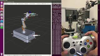 Remote Control ROS-based Mobile Manipulator with teleop_twist_joy and moveit joystick controller