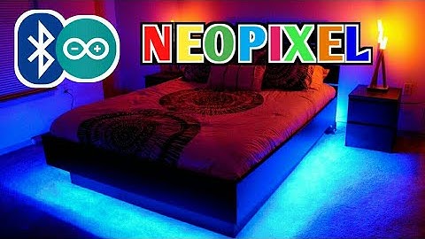 Neopixel ws 2812 LED Strip with Arduino controlled by Bluetooth from Android  or iphone