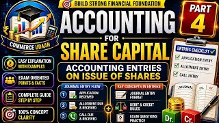 Accounting for Share Capital -4|Class 12Accounts|Bcom|NET|PGTExam|CA#fyp#caclasses #commerceclasses 
