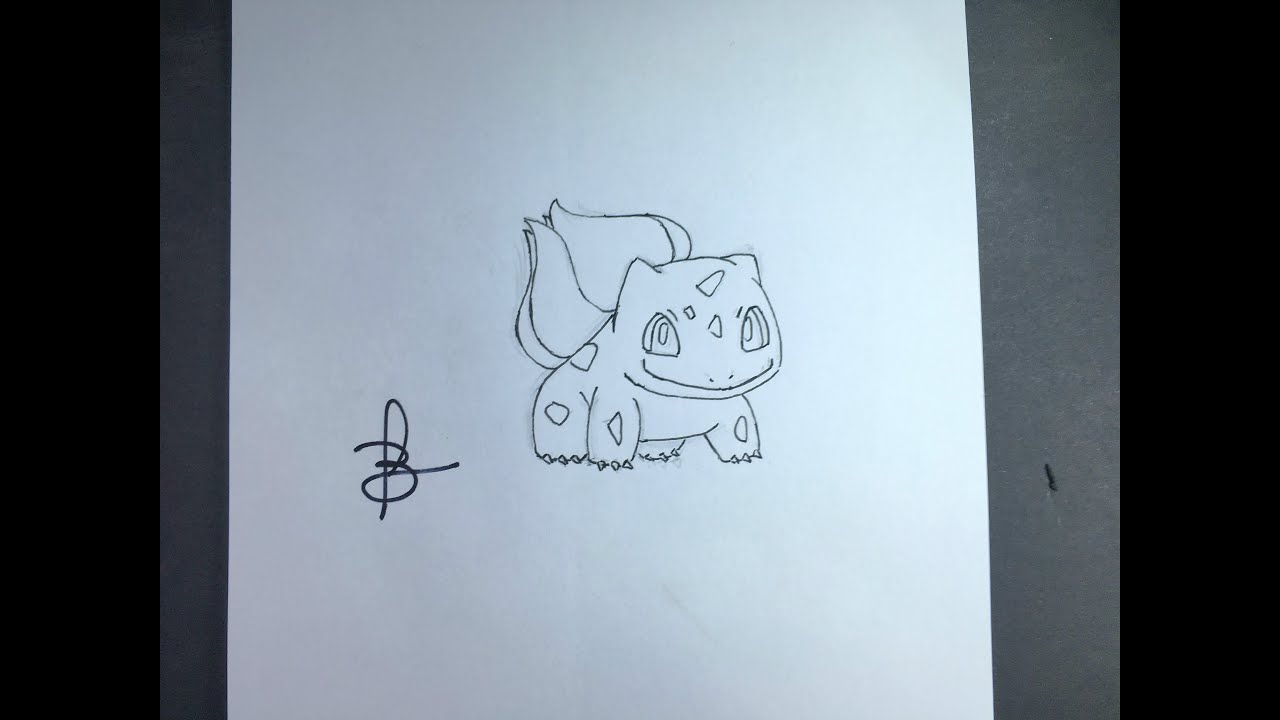 Como desenhar o Pokémon Bulbassauro