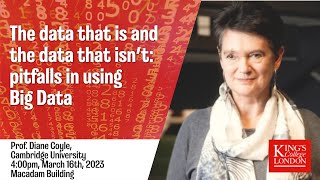 Lecture: The Pitfalls in Using Big Data - Prof. Diane Coyle Profile