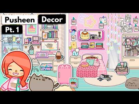 Pusheen House Pt. 1 + I reply to comments 🐱✏️ | Toca Boca House Decor | Toca Decor