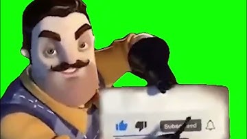 Hello Neighbor┃subscribe, like green screen 1 HOUR