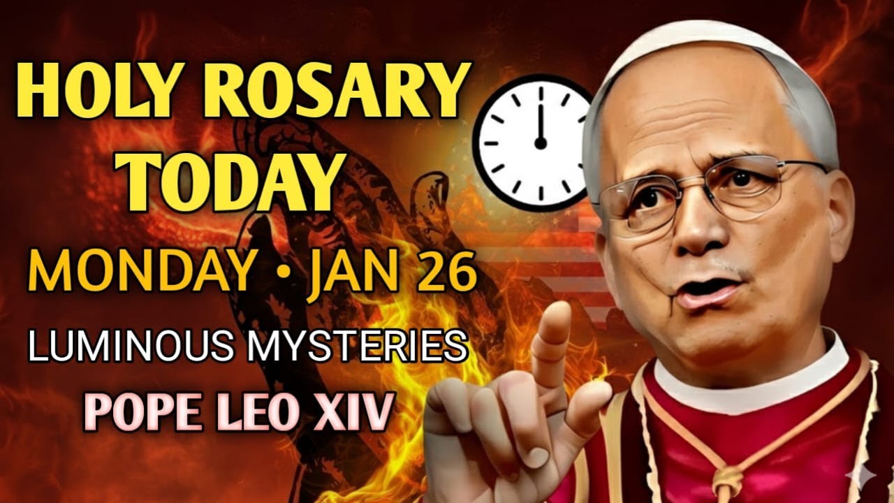 HOLY ROSARY TODAY – POPE LEO XIV | Monday, January 26 | Luminous Mysteries | Catholic Prayer
