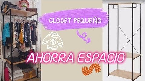 closet pequeño para cuarto de infonavit |Ahorra espacio✅ organiza tu ropa fácil