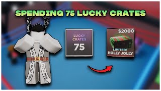 SPENDING MY 75 LUCKY CRATES ON CHRISTMAS CRATES | UNTITLED BOXING GAME screenshot 2
