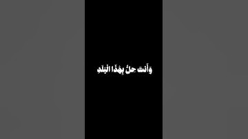 سوره البلد المنشاوي شاشه سوداء 🌿