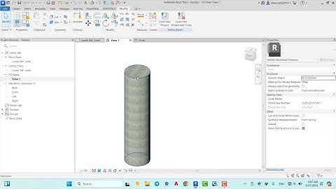 REVIT FAMILY  - Create a Circular Column Family #bim