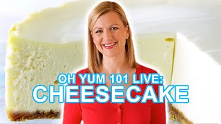 Professional Baker Teaches You How To Make CHEESECAKE LIVE!