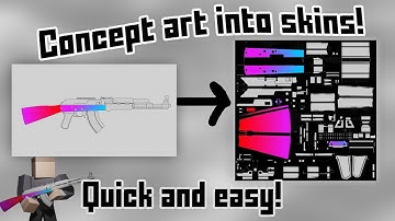 How to turn CONCEPT ART into KRUNKER SKINS quick and easy
