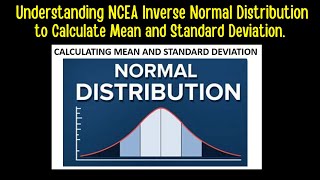 Understanding NCEA Inverse Normal Distribution to Calculate Mean and SD.