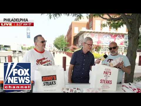 Geno's vs Pat's: Steve Doocy tests the cheesesteak debate