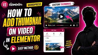 How to add thumbnail on video in elementor wordpress website