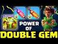 Power of Double Gem! RC 2 OVERGROWTH Spell Attack Strategy [clash of clans]