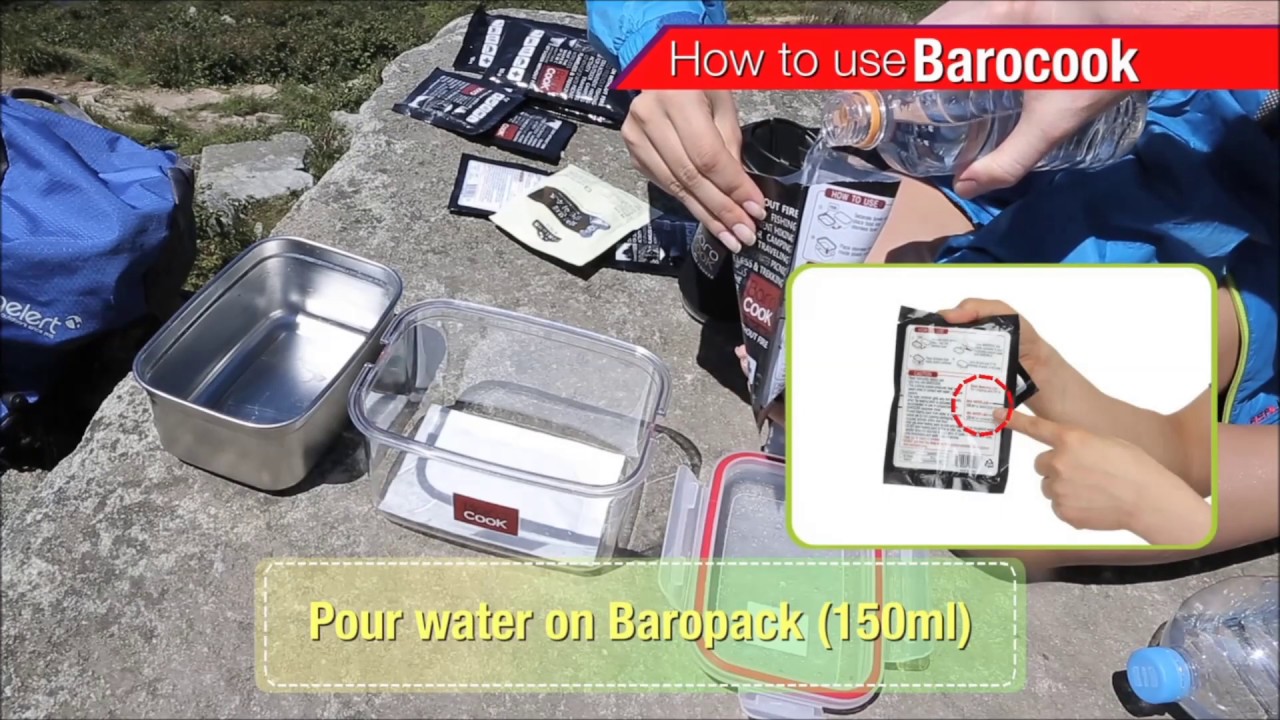 火を使わずにどこでも調理可能！少量の水や発熱剤で調理する「Baro