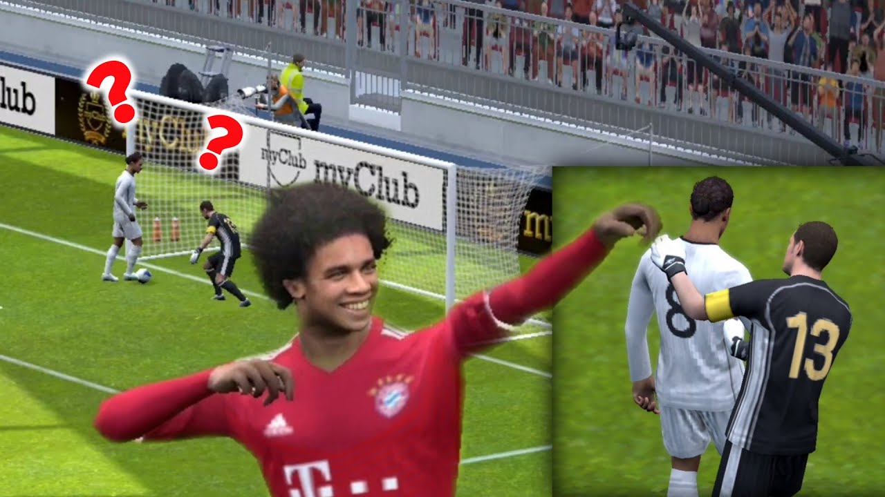 When the Goalkeeper and CB have the same mind 😅😹 - pes 2021 mobile funny video