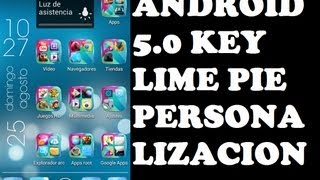 aplica personalización android 5.0 key lime pie concepto screenshot 1