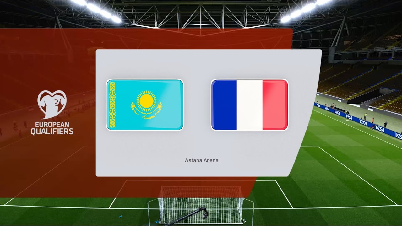 Kazakhstan vs France | Astana Arena | 2022 FIFA World Cup Qualifiers | PES 2021