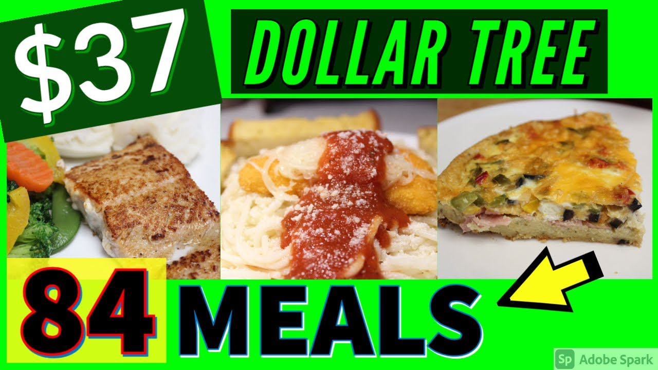 84 MEALS FOR $37 | DOLLAR TREE | EMERGENCY EXTREME GROCERY BUDGET CHALLENGE | EXTREME BUDGET MEALS
