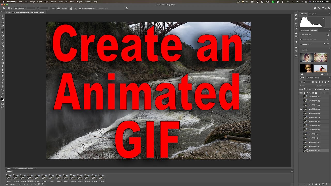 Tutorial - Como Fazer GIF animado no Photoshop CC 2018 [ Frame Animation] 