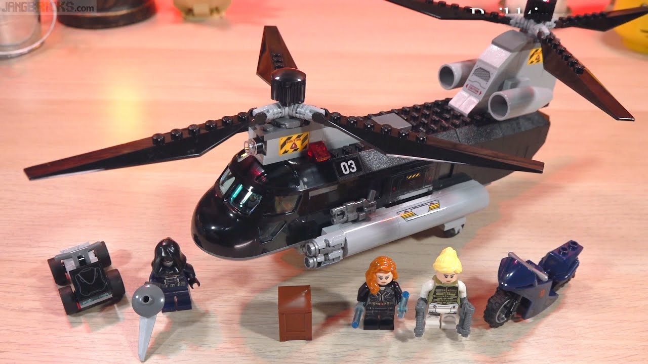 Build ⏩ LEGO Marvel Black Widow's Helicopter Chase 76162