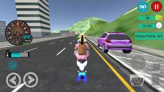 Kids School Highway Traffic Bike Racing - Android Gameplay screenshot 5