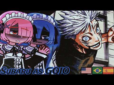 Subaru as Gojo | Re:zero React Tik Toks/Gacha React 🇧🇷/🇺🇸/🇪🇸