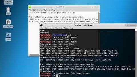 How to fix unmet dependencies easy on kali linux 2020.!WATCH DESCRIPTION!