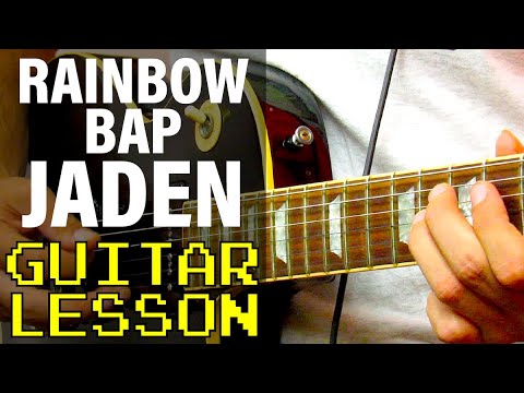 How To Play Rainbow Bap by Jaden (Guitar Lesson)