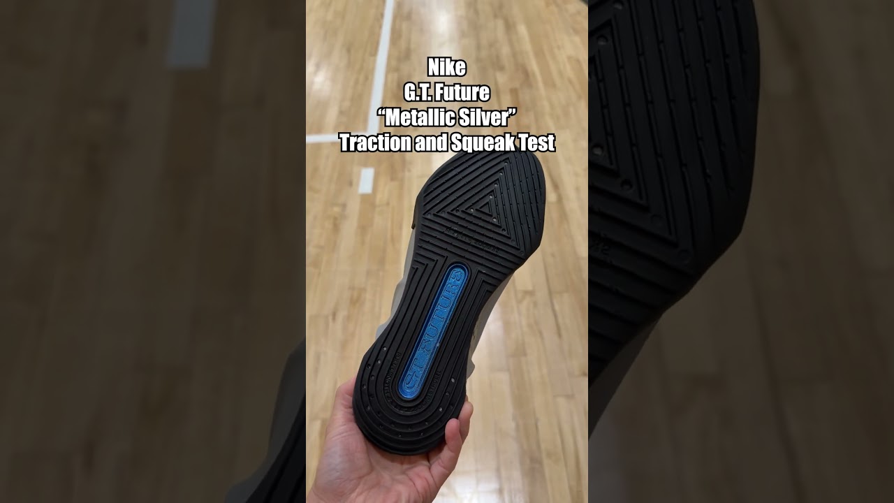 Nike G.T. Future "Metallic Silver" Traction and Squeak Test 