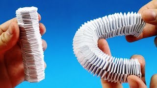 How to make a paper Slinky Keychain screenshot 3