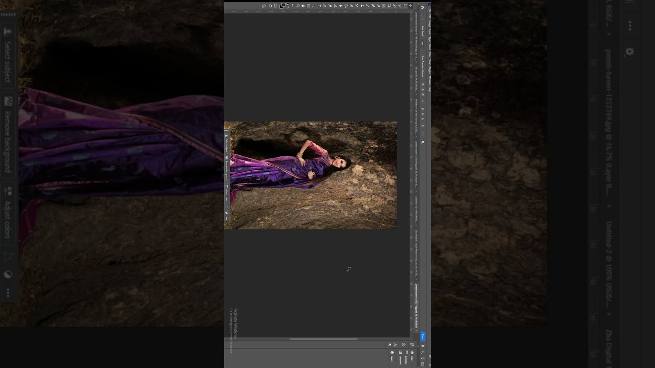 How to Create Wedding Couple Portrait Poster in Photoshop / Studio Use PSD [3] 