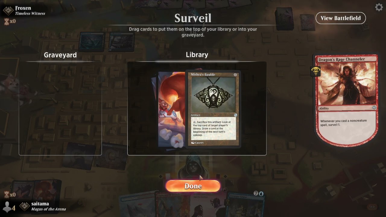 MTG Timeless - Izzet Aggro by saitama VS Esper Aggro by Froxen