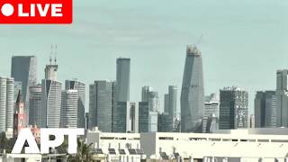 Watch  Tel Aviv Skyline As Israel Targets heart Of The City In Tehran During Iran War  Apt